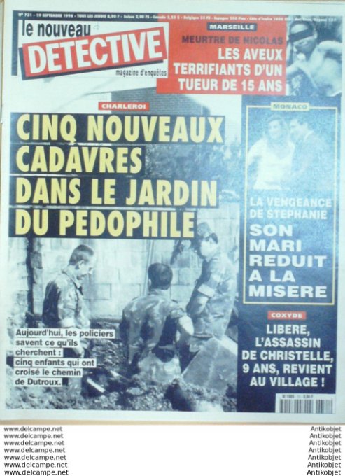 Détective 1996 # 731 Quimperlé Bourg-en-Bresse Marseille Monaco Yvetot Valence