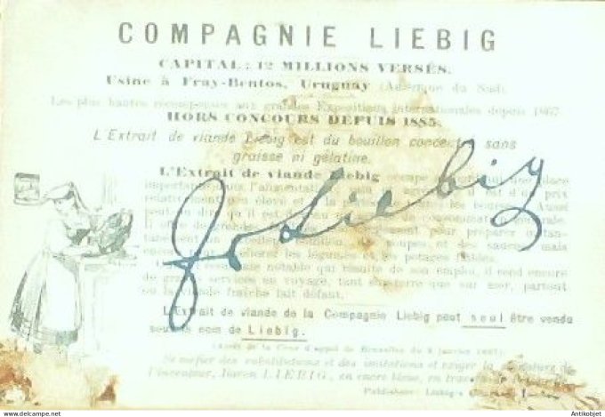 Chromo Liebig Sang  588 Fetes masquees populaires I (1899)