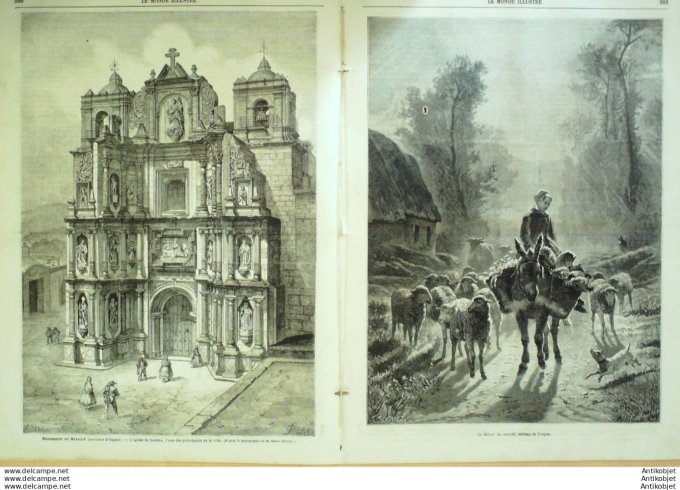 Le Monde illustré 1865 n°416 Cochinchine Saigon Choleu Loretto Oajaca