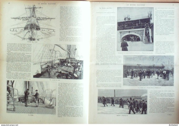 Le Monde illustré 1899 n°2207 Norvège Bergen Pierrelaye (95) Hendaye (64) Philippines Tondo Manille