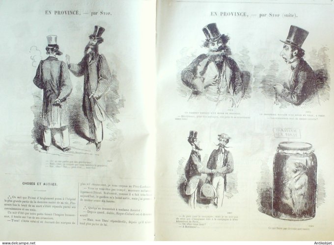 Petit journal pour Rire 1860 # 326 En Province Stop