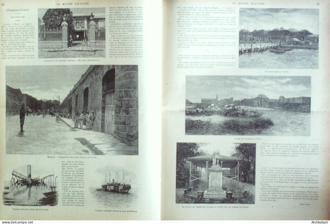 Le Monde illustré 1899 n°2207 Norvège Bergen Pierrelaye (95) Hendaye (64) Philippines Tondo Manille