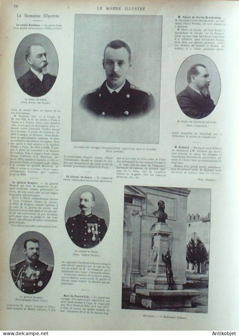 Le Monde illustré 1899 n°2207 Norvège Bergen Pierrelaye (95) Hendaye (64) Philippines Tondo Manille