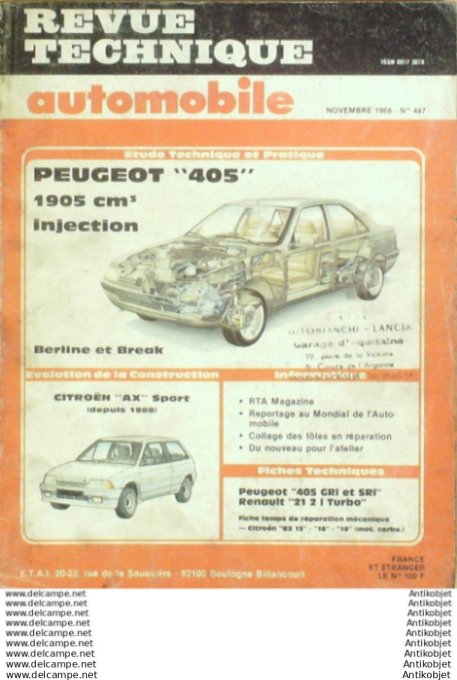R.T Automobile Peugeot 405 Citroën AX Peugeot 405   # 497
