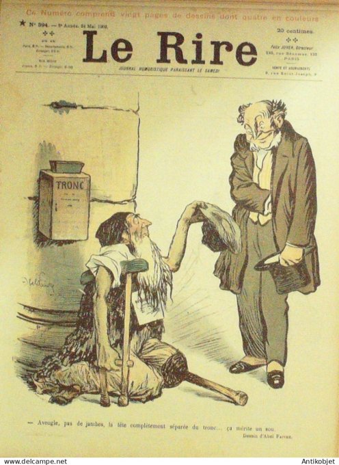 Le Rire 1902-05-24 # 394 Journal humoristique Ed.Originale Soiree de gala