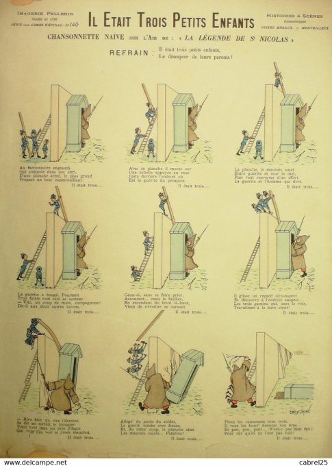 Il Etait Trois Petits Enfants (Legende  de St Nicolas (Pellerin d'epinal) Caran d'ache