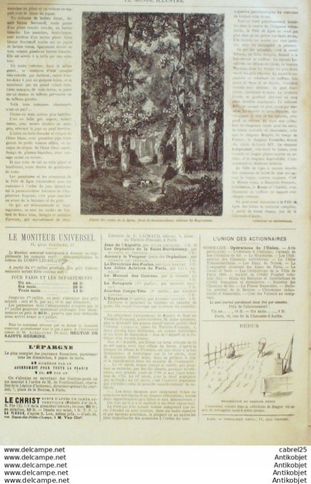 Le Monde illustré 1868 n°637 Italie Turin Prince Carignan Brest (29) Baie De Minon Espagne Barcelone