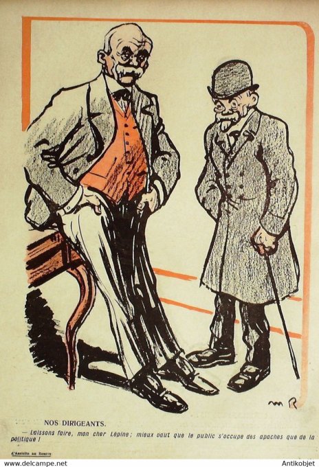 L'Assiette au beurre 1907 # 343 L'Apache et ses complices Radiguet