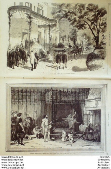 Le Monde illustré 1868 n°637 Italie Turin Prince Carignan Brest (29) Baie De Minon Espagne Barcelone