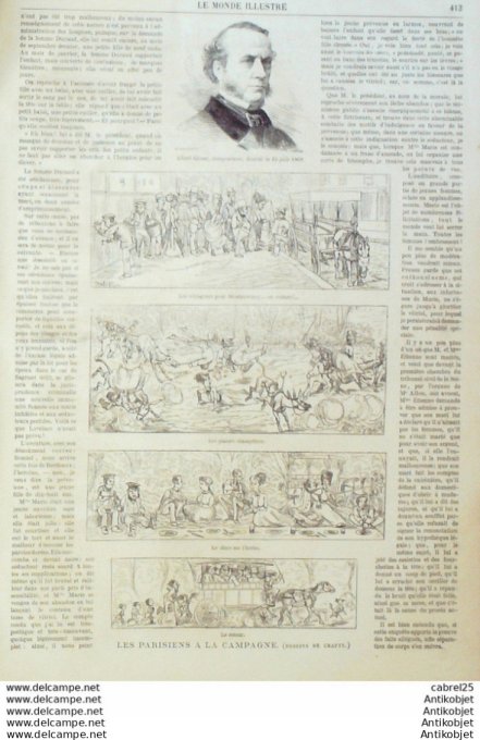 Le Monde illustré 1868 n°637 Italie Turin Prince Carignan Brest (29) Baie De Minon Espagne Barcelone