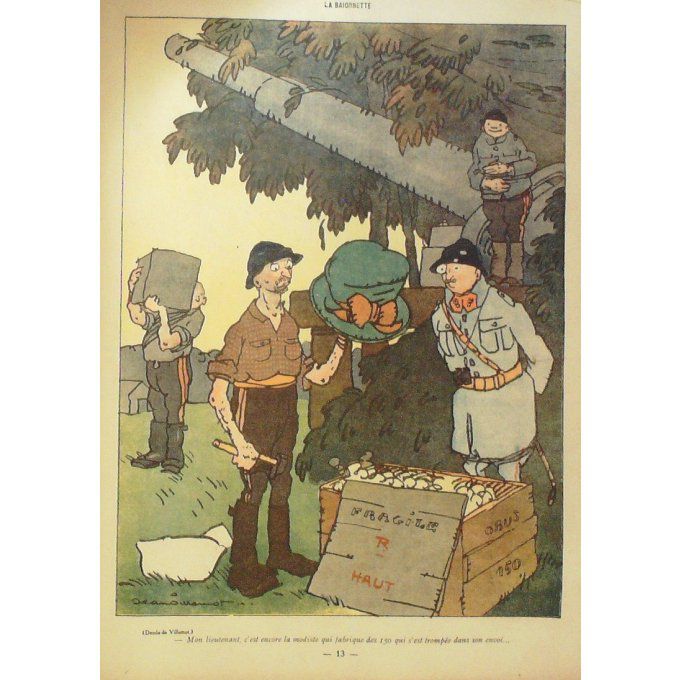 La Baionnette 1916 n°079 (Des Canons des munitions) HUMBERT  BOFA GESMAR
