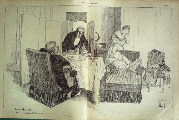 L'Assiette au beurre 1901 n°  7 Tapis pour maison modern style Willette Cappiello Jossot