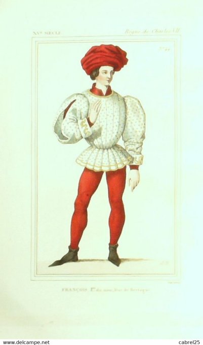 Figure d'histoire FRANCOIS 1er Duc de BRETAGNE 15ème 1852