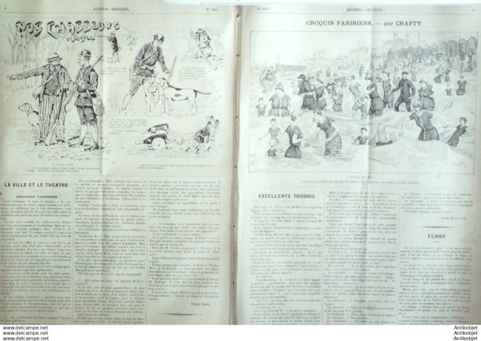 Le Journal Amusant 1891 # 1827 Nos chasseurs par Leonnces L'Angleterre et l'Ecosse par Stop