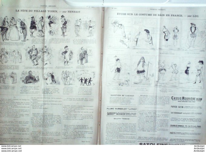 Le Journal Amusant 1891 # 1827 Nos chasseurs par Leonnces L'Angleterre et l'Ecosse par Stop