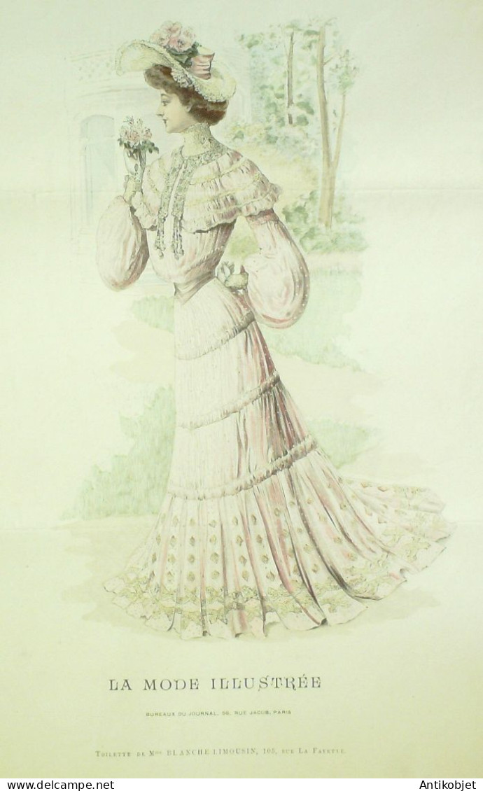 Gravure Mode illustree 1903 # 30 (Old Fashion plate) RARE