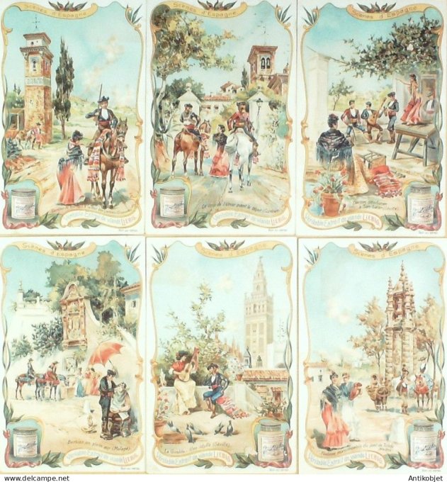 Chromo Liebig Sang  840 Espagne scenes de vies (1905)