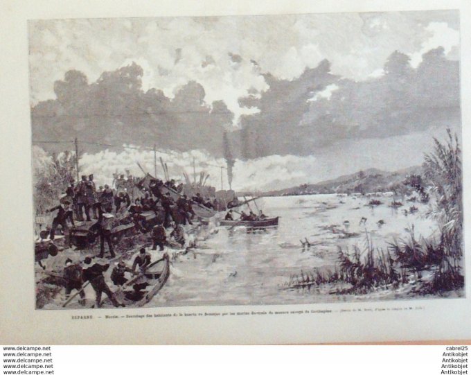 Le Monde illustré 1879 n°1180 Espagne Murcie Catastrophe Nantes (44) Italie Turin Edouard Blanchard 