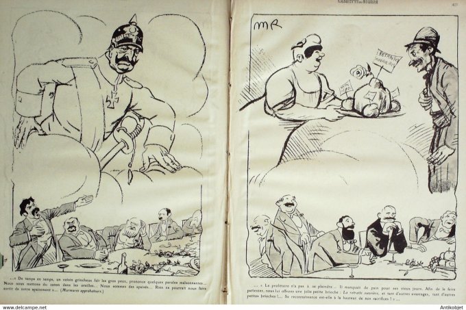 L'Assiette au beurre 1910 # 498 Le Banquet de l'Apaisement Radiguet