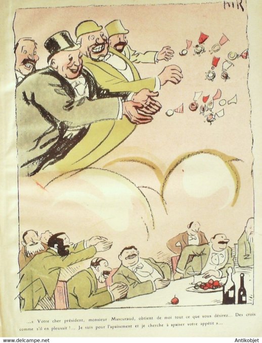 L'Assiette au beurre 1910 # 498 Le Banquet de l'Apaisement Radiguet