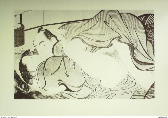 Estampe Japonaise scène érotique (Kitagawa Utamaro 1753-1806)