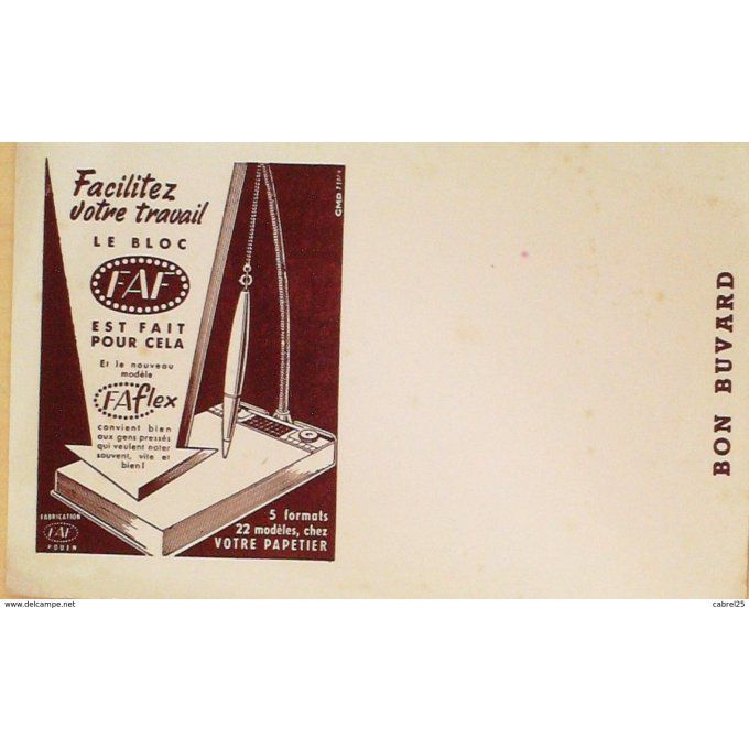 Buvard FAFLEX Encre