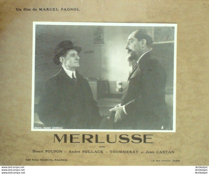 Merlusse Pagnol Poupon Henri (Photo De Presse 9) 1935
