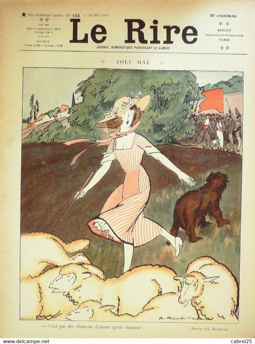 Le Rire 1911 n°432 Roubille Hémard Lissac Bils Delaw Florès Plumet Laborde