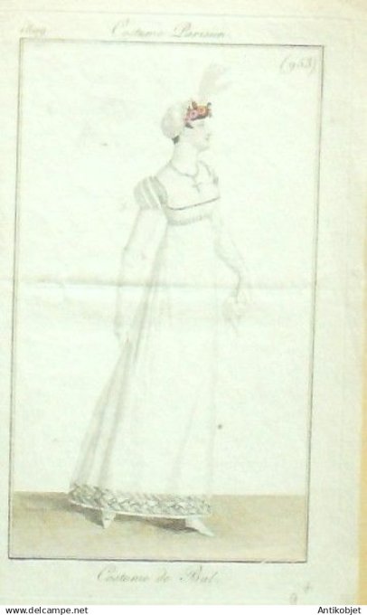 Costume Parisien 1809 # 953 (eau forte) Costume de bal