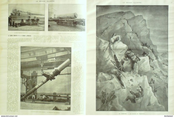 Le Monde illustré 1902 n°2338 Chine Pékin Shuing-Ling Hsing-Ling St-Etienne (42) New-York Central-Va