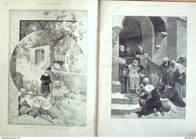 Le Monde illustré 1887 n°1578 Royaume-Uni reine Victoria Levallois-Perret (92)