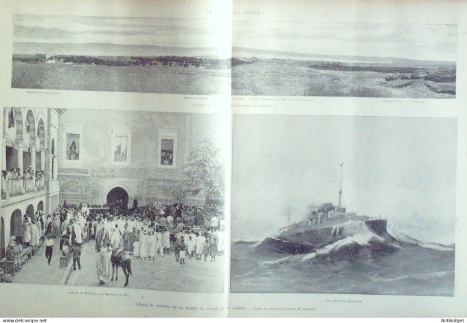 Le Monde illustré 1898 n°2170 Turquie Constantinople Abdul Hamid Rifaat Pacha Chakir Hassan Jérusale