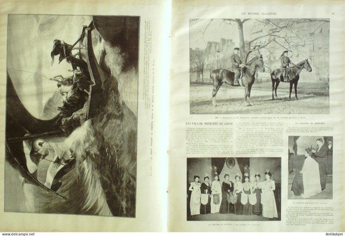 Le Monde illustré 1902 n°2338 Chine Pékin Shuing-Ling Hsing-Ling St-Etienne (42) New-York Central-Va