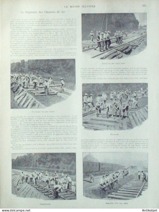 Le Monde illustré 1898 n°2170 Turquie Constantinople Abdul Hamid Rifaat Pacha Chakir Hassan Jérusale