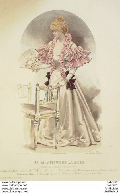 Gravure de mode Le Moniteur 1892 n°06