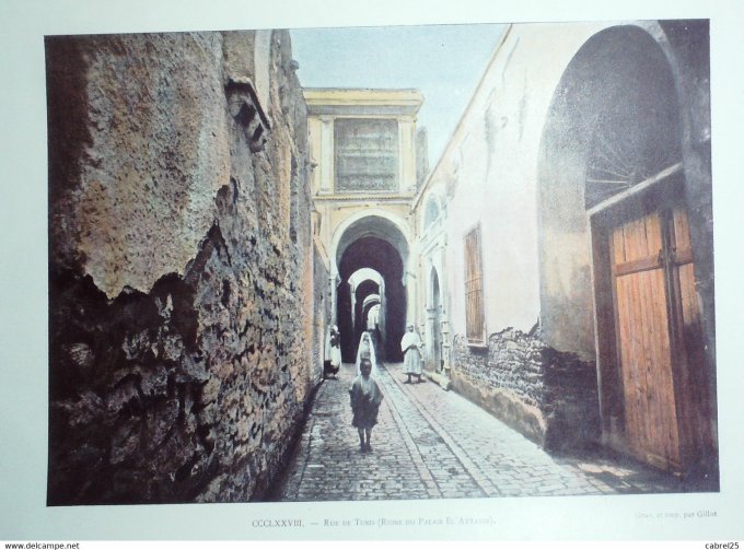 Tunisie TUNIS Artère ruine du Palais El ATTARIN
