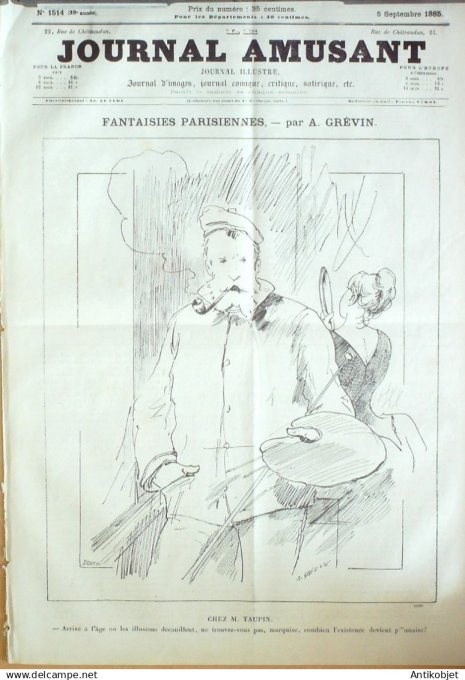 Le Journal Amusant 1885 # 1514 Pauvres volontaires par Josias