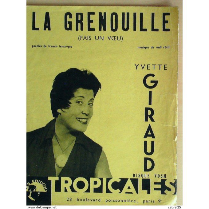 GIRAUD YVETTE-LA GRENOUILLE-1954