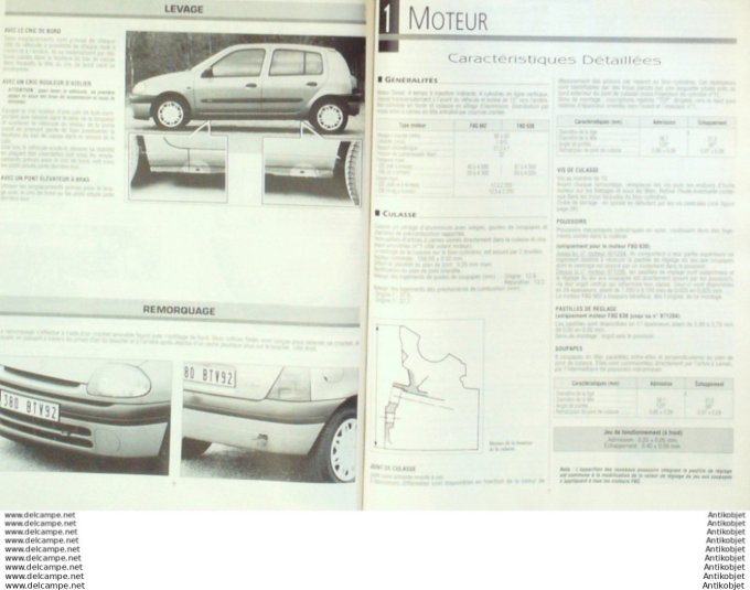 R.T Automobile Renault Clio II 1.9D Safrane Citroën Xsara   # 624