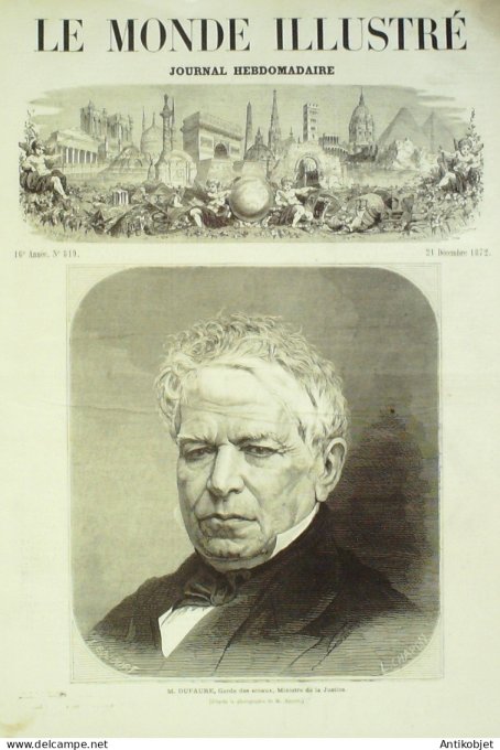 Le Monde illustré 1872 n°819 Calais (62) Cancale St-Malo (35) Ecole militaire tondage des chevaux