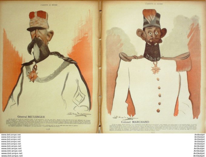 L'Assiette au beurre 1902 #  82 Amiraux et Generaux Camara