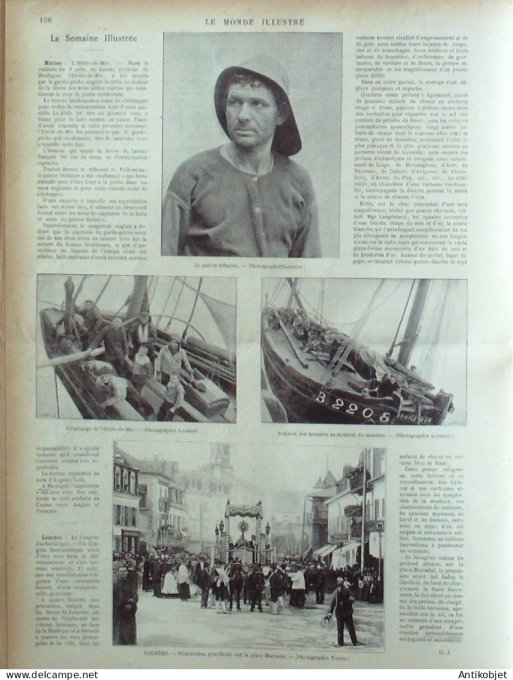 Le Monde illustré 1899 n°2212 Orange (84) Rennes (35) Dreyfus Soudan Galate Lourdes (65)