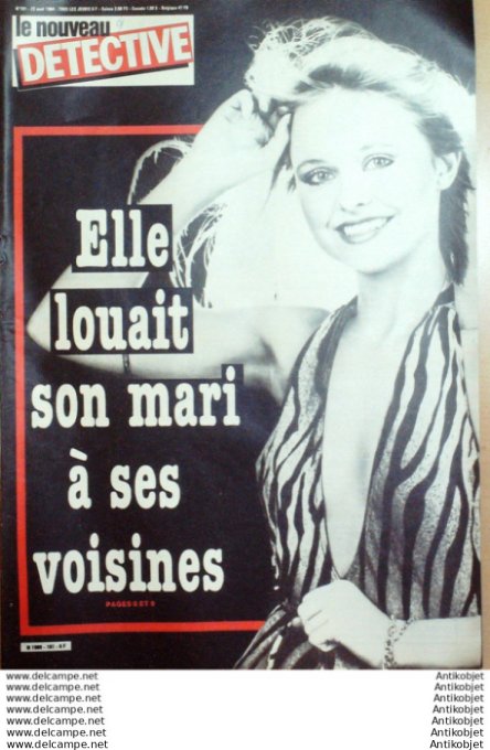 Détective 1984 # 101 Carpentras Neron St-Mihiel Bagnols/Cèze Clermont Ferrand Nîmes