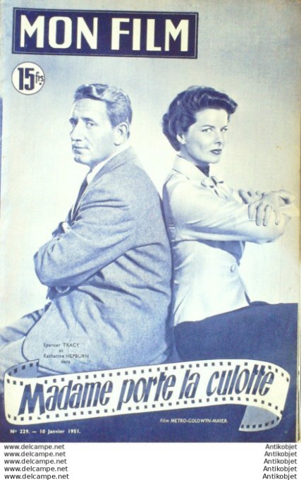 Mon Film 229 51-01-10 Madame porte la culotte Spencer Tracy Hepburn