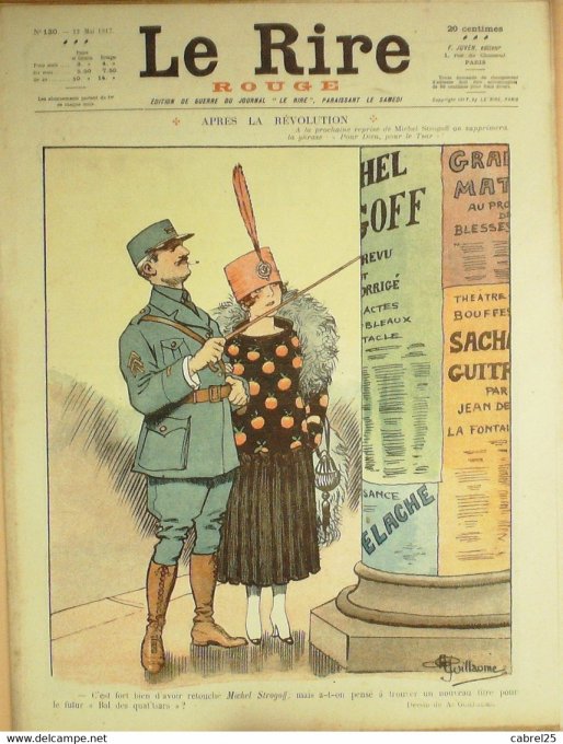 Le Rire Rouge 1917 n°130 Meunier Guillaume Nob Genty Kern Sauvayre Métivet