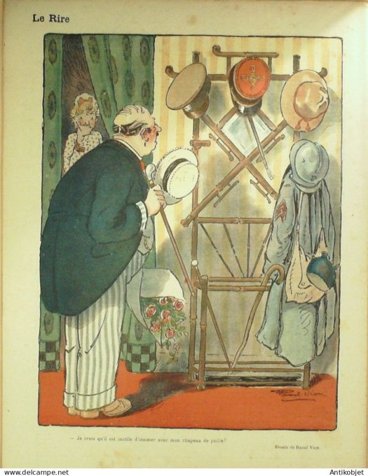 Le Rire Rouge 1918-10- 5 # 203 Journal humoristique Ed.Originale Marchand de marrons