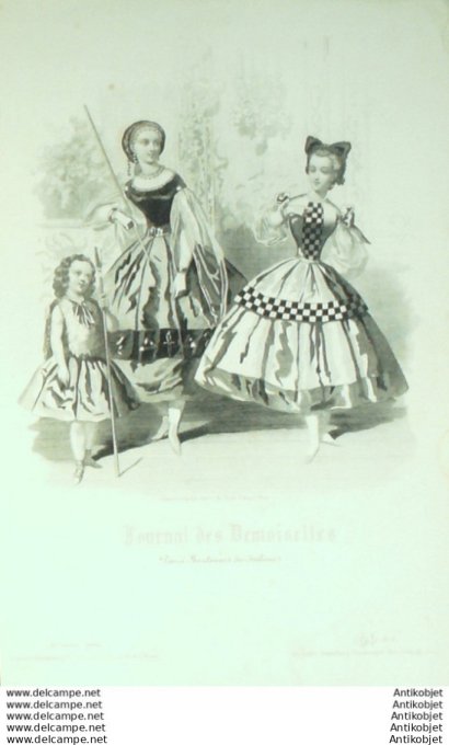 Journal de Demoiselles 1862 # 01b Travestissements enfants