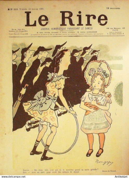 Le Rire 1901-01-12 # 323 Journal humoristique Ed.Originale Le piano ivre