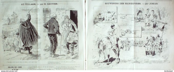 Le Journal Amusant 1885 # 1495 Un bout de Messauna impressions de mes jumelles par Mars