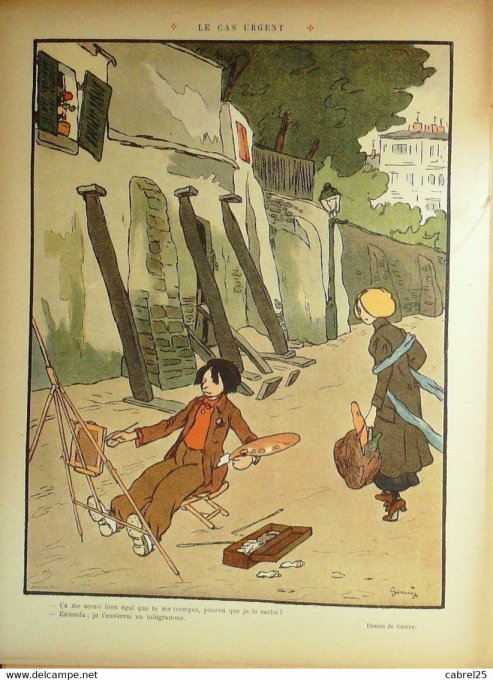 Le Rire 1911 n°433 Faivre Florès Barcet Genty Métivet Fau Capy Iribe Hémard Aghion